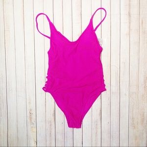 New xhilaration Hot Pink One piece Size Small